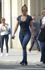 JENNIFER LOPEZ Heading to a Gym in New York 09/26/2017
