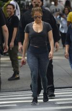 JENNIFER LOPEZ Heading to a Gym in New York 09/26/2017