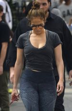 JENNIFER LOPEZ Heading to a Gym in New York 09/26/2017