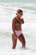 JESS WOODLEY in Bikini on the Beach in Tulum 09/27/2017