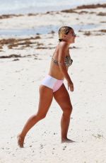 JESS WOODLEY in Bikini on the Beach in Tulum 09/27/2017