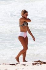 JESS WOODLEY in Bikini on the Beach in Tulum 09/27/2017