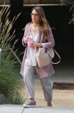 JESSICA ALBA Arrives at Honest Company in Playa Del Vista 09/20/2017