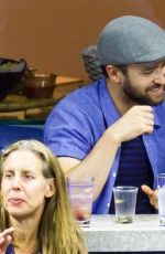 JESSICA BIEL and Justin Timberlake at Arthur Ashe Stadium in New York 09/02/2017
