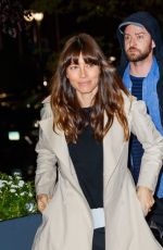 JESSICA BIEL and Justin Timberlake at Arthur Ashe Stadium in New York 09/02/2017
