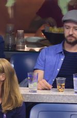 JESSICA BIEL and Justin Timberlake at Arthur Ashe Stadium in New York 09/02/2017