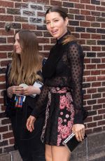 JESSICA BIEL Arrives at Late Show with Stephen Colbert in New York 09/05/2017