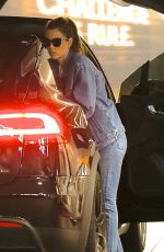 JESSICA BIELA Out at The Grove in West Hollywood 09/18/2017