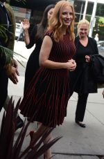 JESSICA CHASTAIN Arrives at a Press Conference at 2017 Toronto International Film Festival 09/08/2017