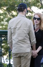JESSICA CHASTAIN Out and About in Quebec 09/04/2017