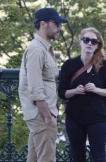 JESSICA CHASTAIN Out and About in Quebec 09/04/2017