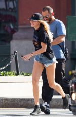 JESSICA HART in Daisy Dukes Out in York 09/25/2017