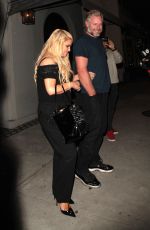 JESSICA SIMPSON and Her Husband Eric Johnson at Craig