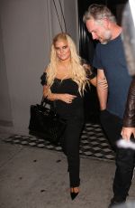 JESSICA SIMPSON and Her Husband Eric Johnson at Craig