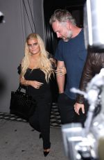 JESSICA SIMPSON and Her Husband Eric Johnson at Craig