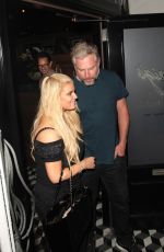 JESSICA SIMPSON and Her Husband Eric Johnson at Craig