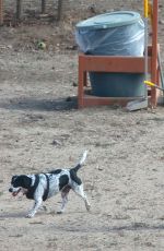 JOANNA KRUPA at Dog Park in Los Angeles 09/15/2017