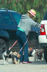 JOANNA KRUPA at Dog Park in Los Angeles 09/15/2017
