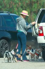 JOANNA KRUPA at Dog Park in Los Angeles 09/15/2017