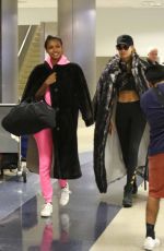 JOSEPHINE SKRIVER and JASMINE TOOKES at LAX Airport in Los Angeles 08/31/2017