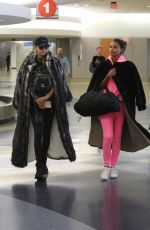 JOSEPHINE SKRIVER and JASMINE TOOKES at LAX Airport in Los Angeles 08/31/2017
