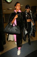 JOSEPHINE SKRIVER and JASMINE TOOKES at LAX Airport in Los Angeles 08/31/2017