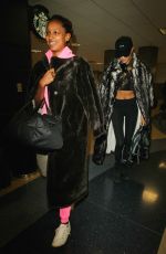 JOSEPHINE SKRIVER and JASMINE TOOKES at LAX Airport in Los Angeles 08/31/2017