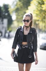 JOSEPHINE SKRIVER Out and About in Paris 09/29/2017