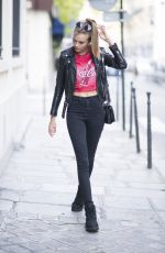 JOSEPHINE SKRIVER Out at Paris Fashion Week, September 2017