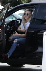JULIANNE HOUGH in Jeans Heading to a Post Office in West Hollywood 09/20/2017