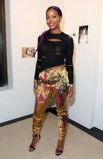 JUSTINE SKYE at Vivienne Westwood x Juergen Teller Exhibition Opening at NYFW 09/06/2017