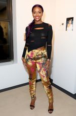JUSTINE SKYE at Vivienne Westwood x Juergen Teller Exhibition Opening at NYFW 09/06/2017