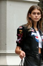 KAIA GERBER Arrives at Alexander Wang Fitting Rooms in New York 09/06/2017