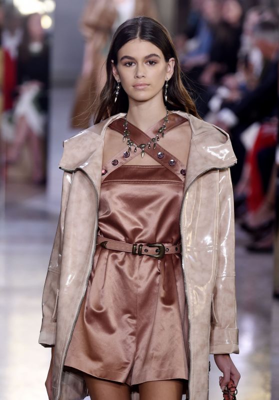 KAIA GERBER at Bottega Veneta Fashion Show in Milan 09/23/2017