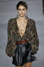 KAIA GERBER at Saint Laurent Fashion Show at Paris Fashion Week 09/26/2017