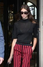KAIA GERBER Leaves Four Seasons Hotel in Paris 09/26/2017
