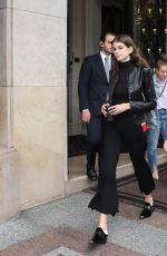 KAIA GERBER Leaves Four Seasons Hotel in Paris 09/28/2017