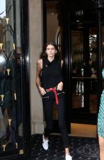 KAIA GERBER Leaves George V Hotel in Paris 09/27/2017