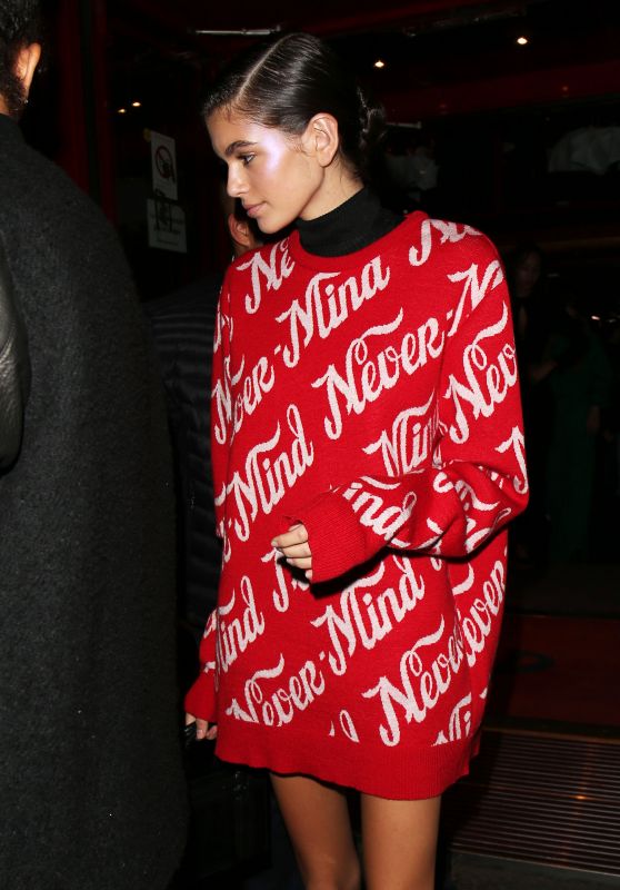 KAIA GERBER Night Out in Paris 09/28/2017