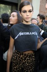 KAIA GERBER Out and About in Milan 09/21/2017