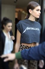 KAIA GERBER Out and About in Milan 09/21/2017