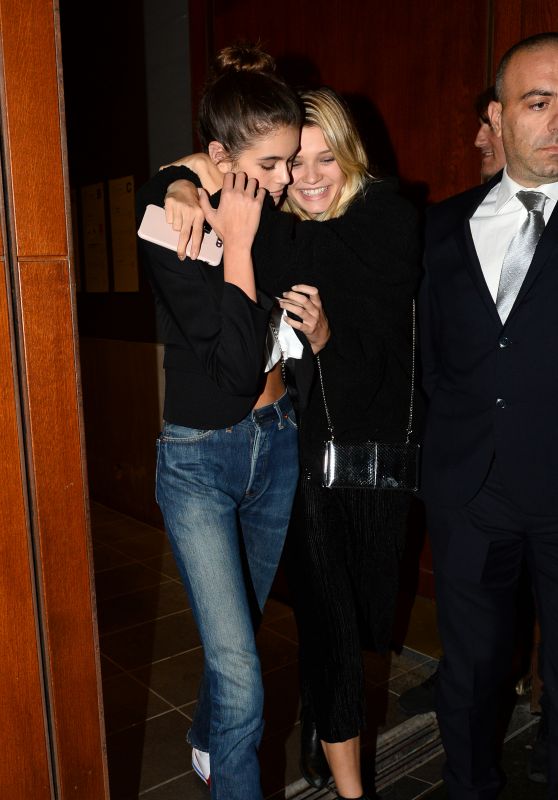 KAIA GERBER Out for Dinner in Milan 09/23/2017
