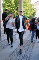 KARLIE KLOSS Out and About in Milan 09/20/2017