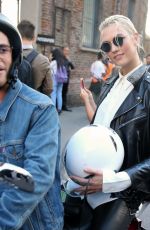 KARLIE KLOSS Out and About in Milan 09/20/2017