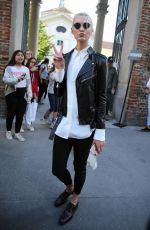 KARLIE KLOSS Out and About in Milan 09/20/2017