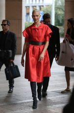 KARLIE KLOSS Out and About in Milan 09/25/2017