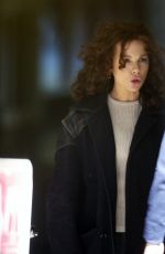 KATE BECKINSALE on the Set of Farming in London 09/22/2017
