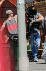 KATE HUDSON and Maddie Ziegler on the Set of Sister in West Hollywood 08/31/2017