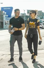 KATE MARA and Jamie Bell Leaves a Gym in Los Angeles 09/29/2017