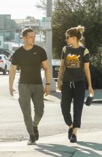 KATE MARA and Jamie Bell Leaves a Gym in Los Angeles 09/29/2017